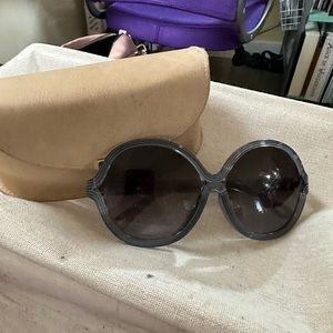 Grey oversized Choe sunglasses